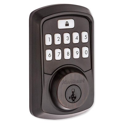 Kwikset Aura Keypad Smartlock, Bluetooth, Venetian Bronze